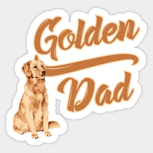 Golden Retriever Dad! Especially for Golden owners! Sticker